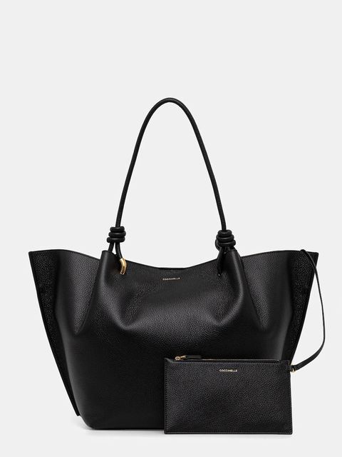 Coccinelle torebka skórzana FINN kolor czarny E1 U07 11 01 01 - zdjęcie produktu nr 1