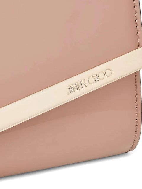 Jimmy Choo Emmie gold-detail clutch bag - Neutrals