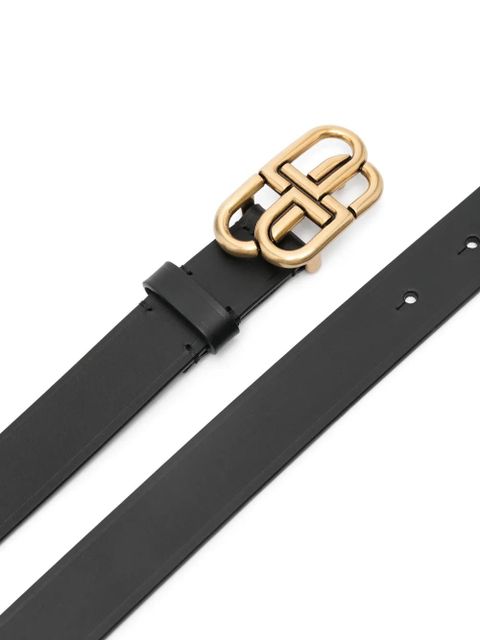 Balenciaga BB leather belt - Black - zdjęcie produktu nr 2