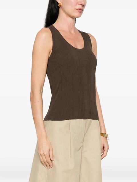 Weekend Max Mara ribbed top - Brown