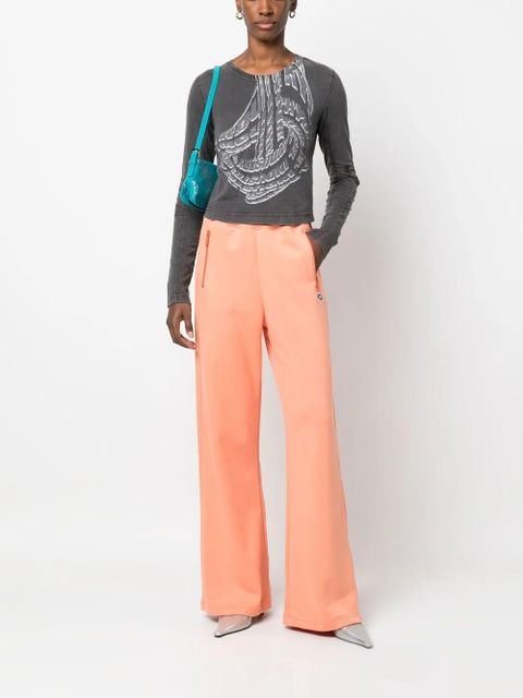Diesel P-Zam-Doval-Pj cotton track pants - Orange - zdjęcie produktu nr 2