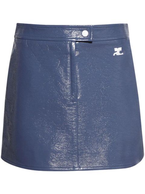 Courrèges logo mini skirt - Blue - zdjęcie produktu nr 1