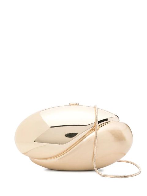 Simkhai Ameera metallic-effect oval clutch - Gold - zdjęcie produktu nr 1