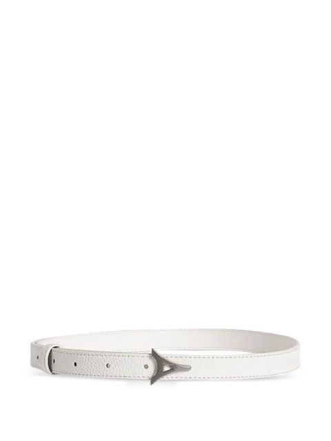 Manière De Voir Leonie Eiffel slim suede belt - White - zdjęcie produktu nr 1