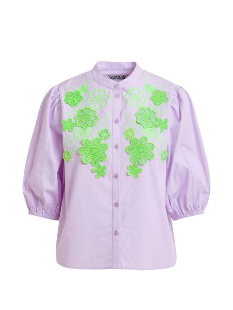 Essentiel Antwerp embroidered shirt - Purple - zdjęcie produktu nr 1