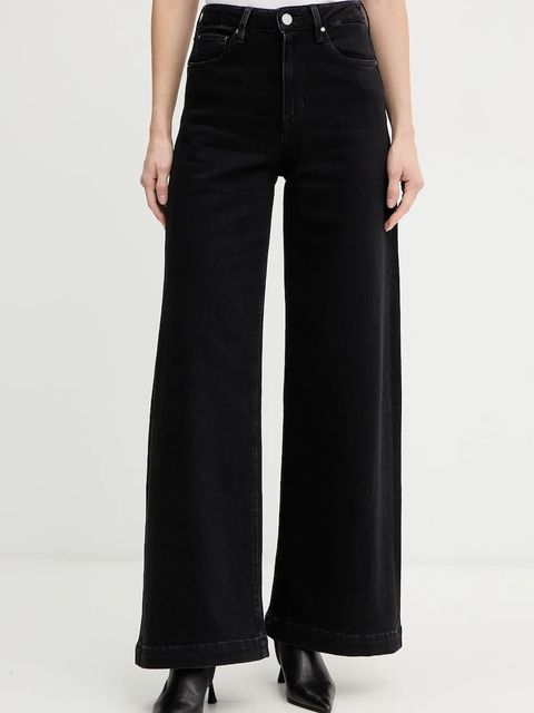 Guess jeansy z domieszką kaszmiru damskie kolor czarny W5BA1C D0711 - zdjęcie produktu nr 1