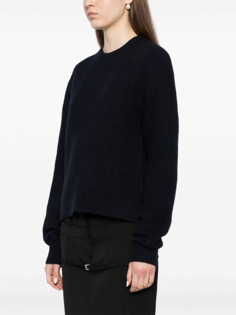 TOTEME cropped crew neck jumper - Blue