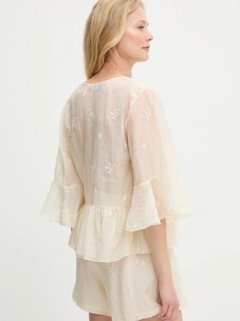 Answear.LAB bluzka damska kolor beżowy gładka - zdjęcie produktu nr 2