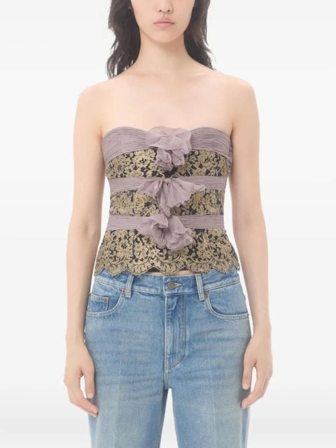 Valentino Garavani chiffon top - Grey