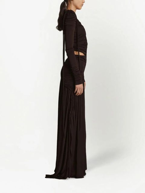 Proenza Schouler cinched cut-out dress - Brown