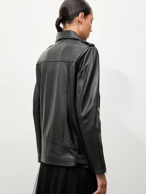 Answear.LAB ramoneska skórzana kolor czarny przejściowa - zdjęcie produktu nr 2