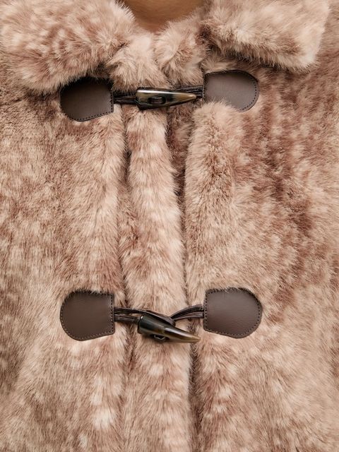 Hollister Co. kurtka kolor brązowy przejściowa oversize KI344-5046-101