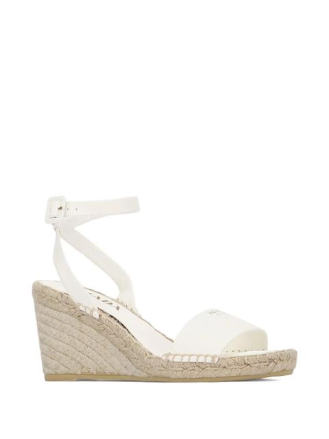 Prada ankle-strap wedge espadrilles - White - zdjęcie produktu nr 2