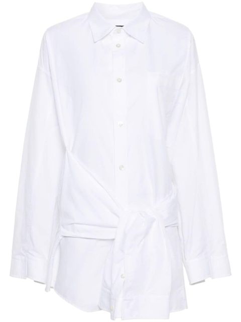 Balenciaga knotted-sleeve cotton shirt - White - zdjęcie produktu nr 1