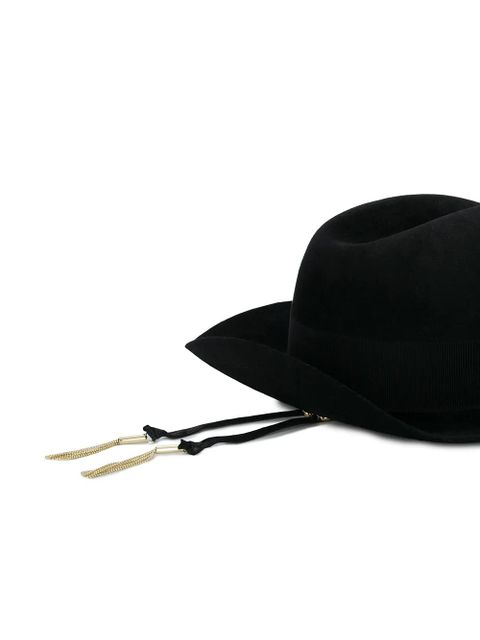Ruslan Baginskiy embellished fedora hat - Black - zdjęcie produktu nr 2