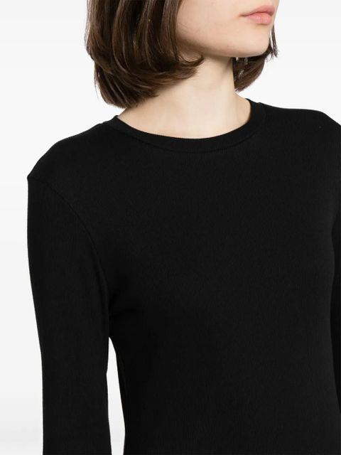 Reformation Davy organic-cotton T-shirt - Black