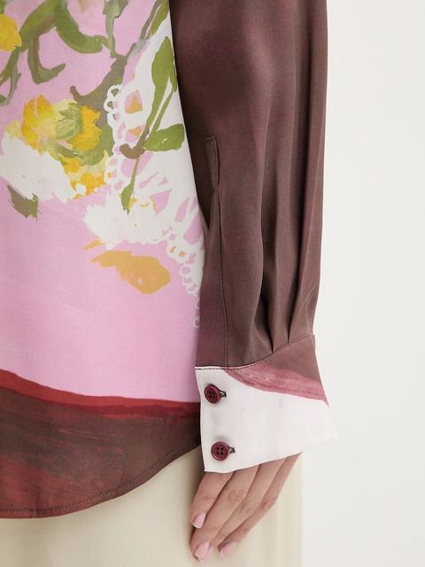 Stine Goya koszula damska kolor różowy regular z kołnierzykiem klasycznym SG-PS26-T091-2263P