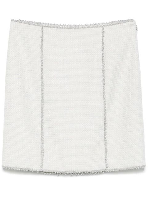 ROTATE BIRGER CHRISTENSEN bouclé mini skirt - Neutrals - zdjęcie produktu nr 1