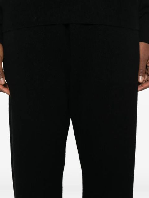 ENTIRE STUDIOS ribbed-trim trousers - Black
