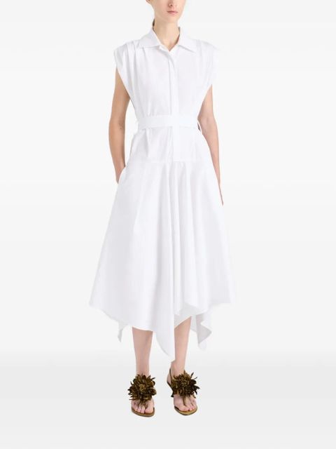Proenza Schouler Adinna belted midi shirt dress - White - zdjęcie produktu nr 2