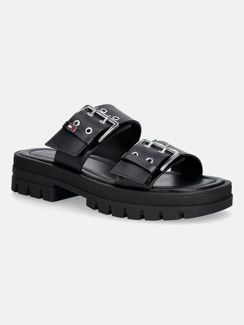 Tommy Jeans klapki damskie TJW BUCKLE STRAPS SANDAL - zdjęcie produktu nr 1