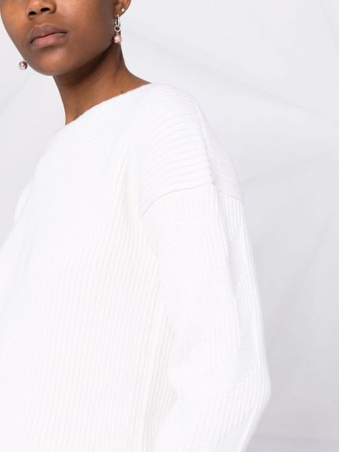 Off-White ribbed-knit wool jumper