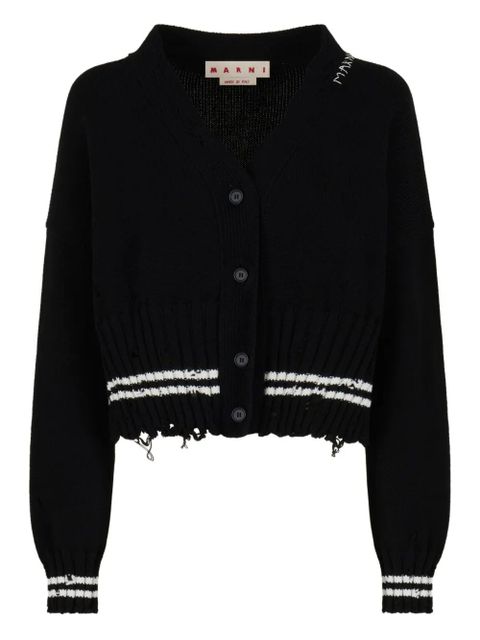 Marni v-neck cardigan - Black - zdjęcie produktu nr 1
