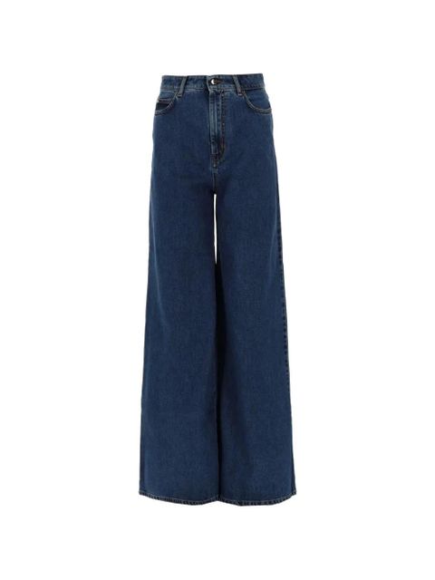 Max Mara five-pockets wide-leg jeans - Blue - zdjęcie produktu nr 1