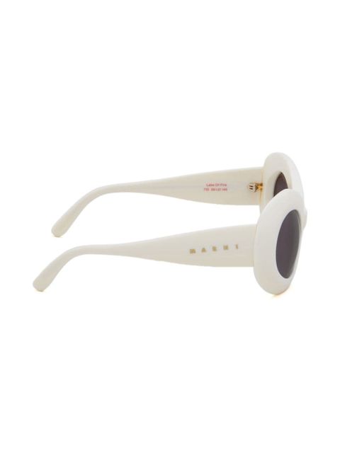 Marni Eyewear oversized-frame sunglasses - White - zdjęcie produktu nr 2