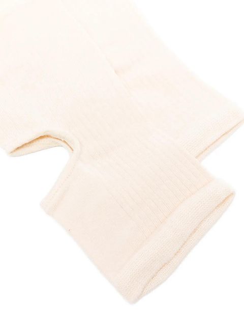 LEMAIRE cut-out rib socks - Neutrals