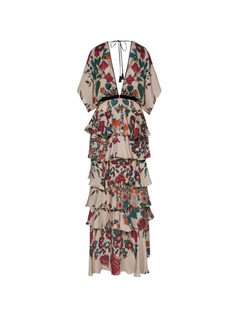Johanna Ortiz Ancestral floral-pattern maxi dress - Neutrals - zdjęcie produktu nr 2