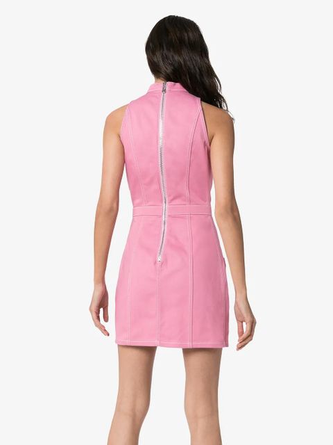 Balmain button detail sleeveless dress - Pink