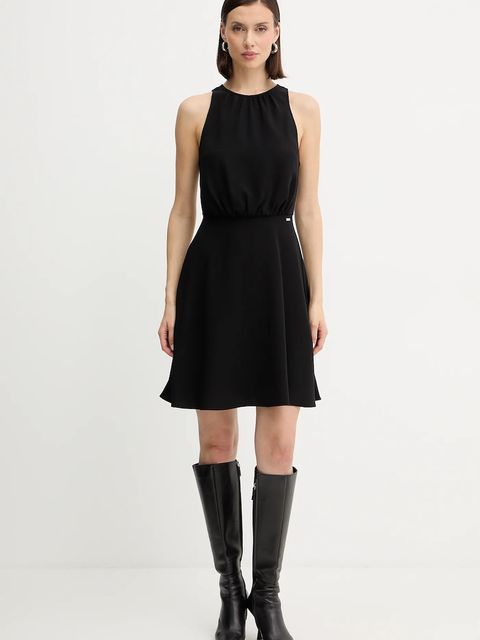 Armani Exchange sukienka kolor czarny mini rozkloszowana XW001248 AF16151 - zdjęcie produktu nr 2