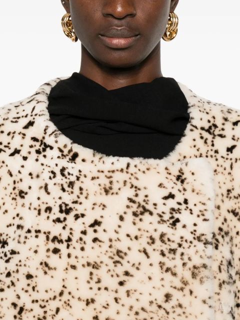 TOTEME Stracciatella shearling coat - Neutrals