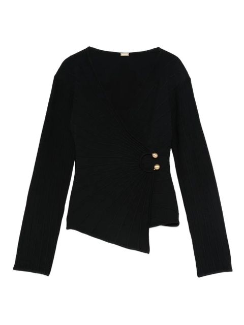 Cult Gaia buttoned asymmetric top - Black - zdjęcie produktu nr 1