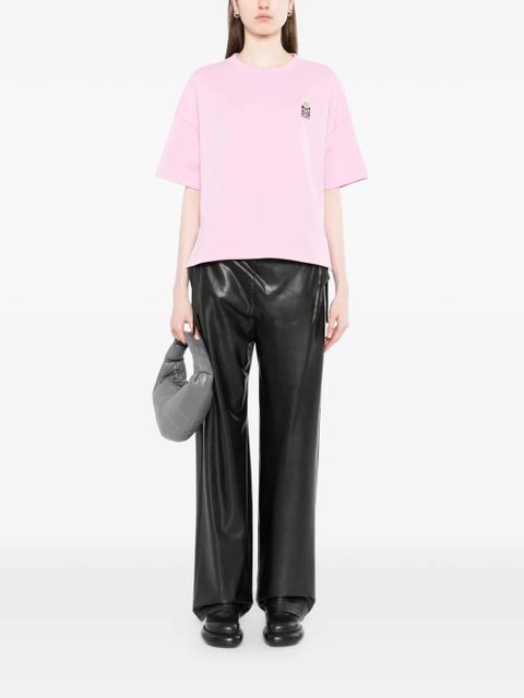 LOEWE logo-embroidered T-shirt - Pink - zdjęcie produktu nr 1