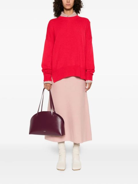 Jil Sander crew-neck cashmere sweater - Red - zdjęcie produktu nr 2