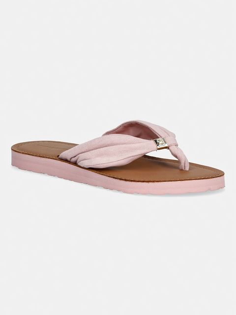 Tommy Hilfiger japonki damskie TH LTR FOOTBED SUMMER SANDAL - zdjęcie produktu nr 1