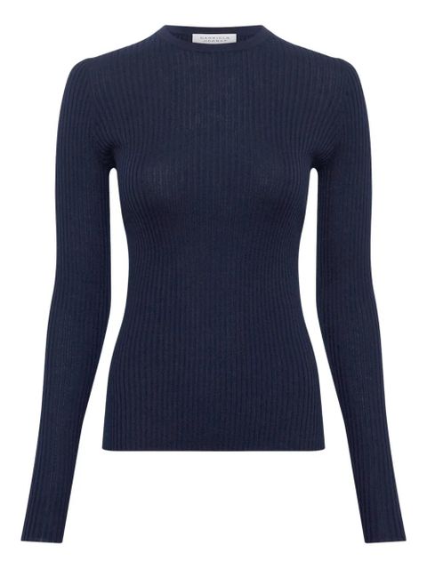Gabriela Hearst Browning ribbed-knit T-shirt - Blue - zdjęcie produktu nr 2