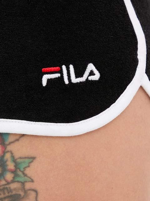 Fila piżama damska kolor czarny bawełniana FPS4198