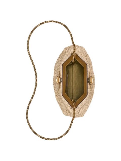 Marc Jacobs The Summer Glam woven clutch bag - Neutrals