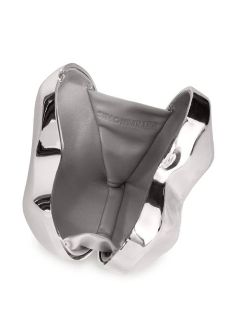 Simon Miller Molded Heart metallic shoulder bag - Silver