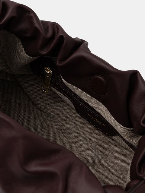 Marella torebka skórzana kolor bordowy 2523519057200