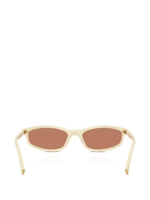 Miu Miu Eyewear oval-frame sunglasses - Neutrals