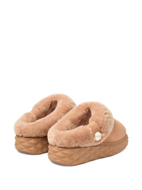Jimmy Choo Diamond Maxi slippers - Brown