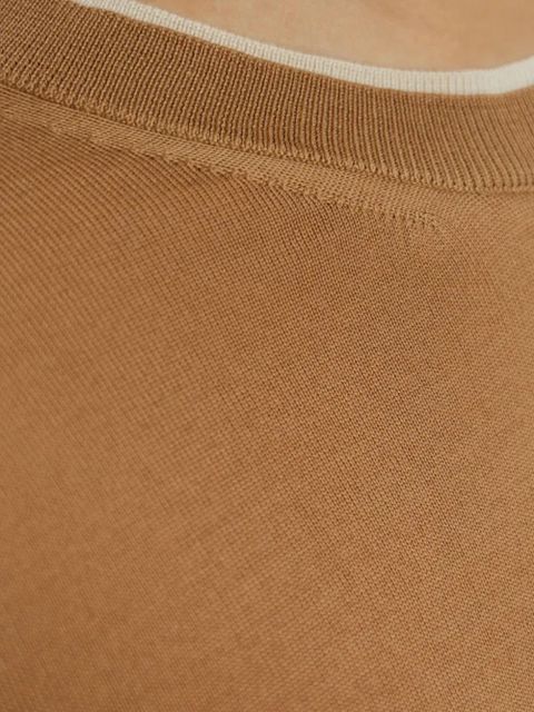 Versace logo-embroidered jumper - Neutrals