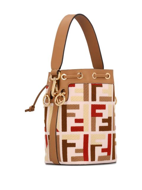FENDI mini Mon Tresor FF-motif bucket bag - Neutrals - zdjęcie produktu nr 2