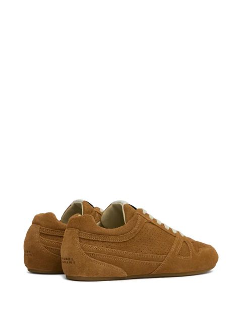 ISABEL MARANT Senny low leather sneakers - Brown
