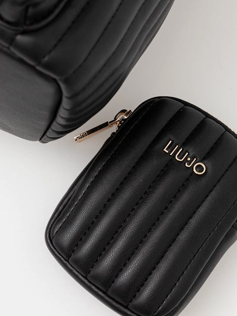 Liu Jo plecak damski kolor czarny mały gładki AF5337.E0426