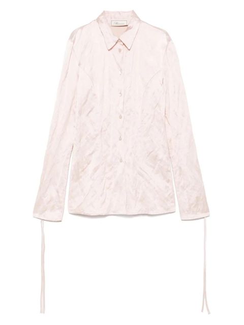 Blumarine crinkled satin shirt - Pink - zdjęcie produktu nr 1